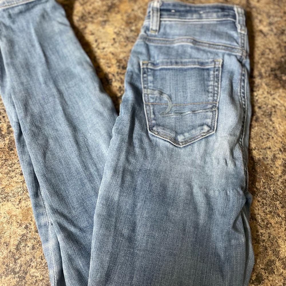 American eagle jeans light color size 0